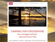 Tablet Screenshot of lakegeorgecampsite.com